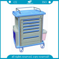 AG-MT001A1 5 tiroirs abs médical ordinateur portable hôpital clinique médecine utilisé chariots de médicaments